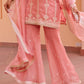 Ghazal - Pink Organza Sharara Set.