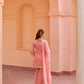 Ghazal - Pink Organza Sharara Set.