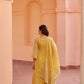 Sajni - Yellow A-line Straight Suit Set.