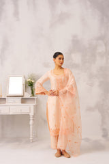 SUHANI - Peach Chanderi Suit Set