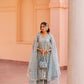 Nikita Chawla in Jashan - Blue Organza Anarkali Set.