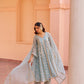 Jashan - Blue Organza Anarkali Set.