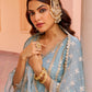 Jashan - Blue Organza Anarkali Set.