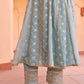 Nikita Chawla in Jashan - Blue Organza Anarkali Set.