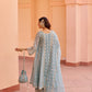 Nikita Chawla in Jashan - Blue Organza Anarkali Set.