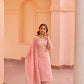 Fiza - Pink A-line Straight Suit Set.