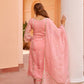 Malvika Raaj in Fiza - Pink A-line Straight Suit Set.