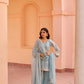 Chandani - Blue Organza Sharara Set.