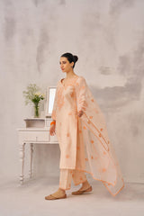 ANAYA - Peach Chanderi Suit Set