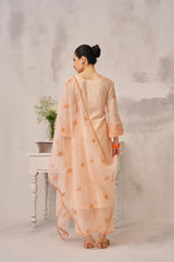 ANAYA - Peach Chanderi Suit Set