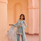 Chandani - Blue Organza Sharara Set.