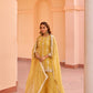 Nazneen - Yellow Organza Sharara Set.