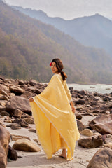 DHOOP - Yellow Cotton Suit Set