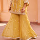 Nazneen - Yellow Organza Sharara Set.