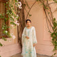 Swati Rathi in Asoniya - Ivory White Chanderi Embroidered Suit Set.