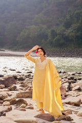 DHOOP - Yellow Cotton Suit Set