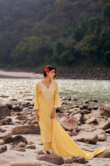 DHOOP - Yellow Cotton Suit Set