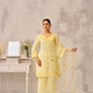 TRISHNA - Lime Yellow Chanderi Suit Set
