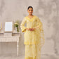 TRISHNA - Lime Yellow Chanderi Suit Set