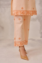 MEHVISH - Peach Chanderi Suit Set