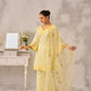 TRISHNA - Lime Yellow Chanderi Suit Set