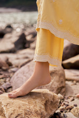 DHOOP - Yellow Cotton Suit Set