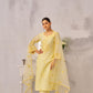 SAYA - Lime Yellow Chanderi Suit Set