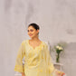 SAYA - Lime Yellow Chanderi Suit Set