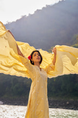 DHOOP - Yellow Cotton Suit Set