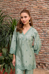 JADE - Green Embroidered Co-ord Set