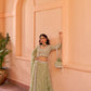 Surma - Green Organza Lehenga Set.