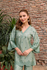 JADE - Green Embroidered Co-ord Set