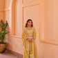 Shagan - Yellow Organza Lehenga Set.