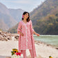 VAYU - Pink Cotton Suit Set