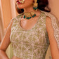 Surma - Green Organza Lehenga Set.