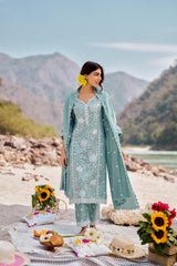 NEER - Blue Cotton Suit Set