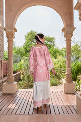 EMBER -  Pink Embroidered Co-ord Set