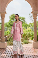 Sana Grover in EMBER -  Pink Embroidered Co-ord Set