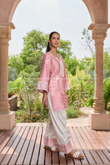 Sana Grover in EMBER -  Pink Embroidered Co-ord Set