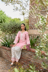 Sana Grover in EMBER -  Pink Embroidered Co-ord Set