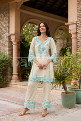 AERIS - Ivory Embroidered Co-ord Set