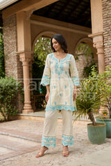 AERIS - Ivory Embroidered Co-ord Set