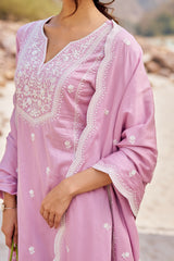KUDRAT - Lavender Cotton Suit Set