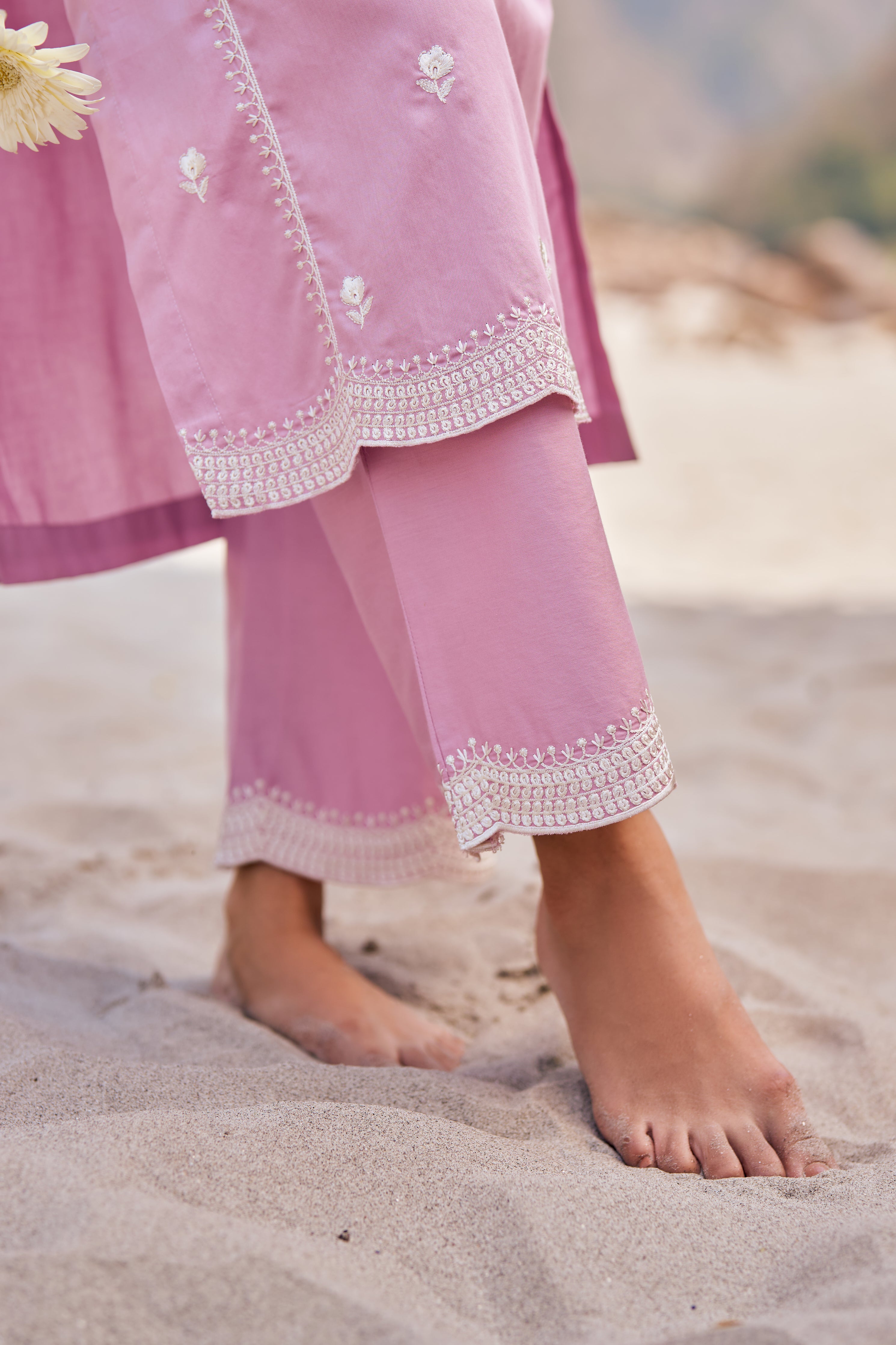 KUDRAT - Lavender Cotton Suit Set