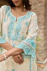 AERIS - Ivory Embroidered Co-ord Set