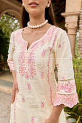 NOAH - Ivory Embroidered Co-ord Set