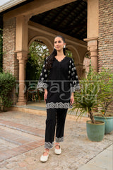 ELARA - Black Embroidered Co-ord Set