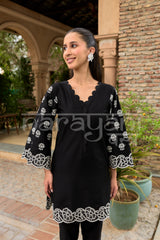 ELARA - Black Embroidered Co-ord Set
