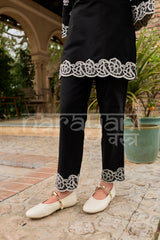 ELARA - Black Embroidered Co-ord Set