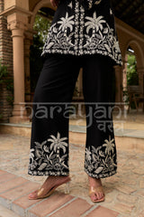 SABLE - Black Embroidered Co-ord Set